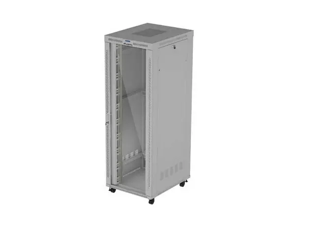 Комуникационен шкаф, Lanberg Rack Cabinet 19" Free-Standing 47U/800X1000 (FlAT Pack) With Glass Door LCD Grey V2 - image 1