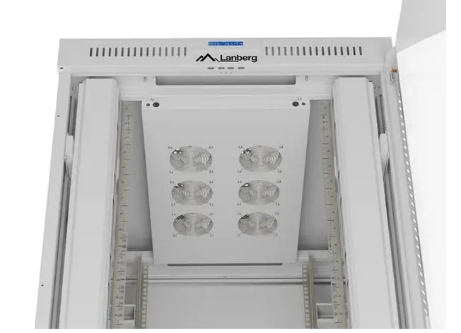 Комуникационен шкаф, Lanberg Rack Cabinet 19" Free-Standing 47U/800X1000 (FlAT Pack) With Glass Door LCD Grey V2 - image 3