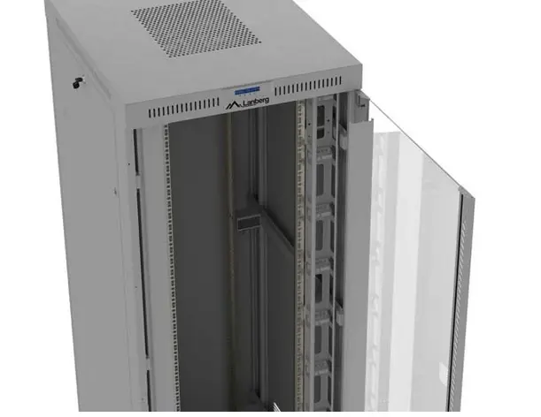 Комуникационен шкаф, Lanberg Rack Cabinet 19" Free-Standing 47U/800X1000 (FlAT Pack) With Glass Door LCD Grey V2 - image 7