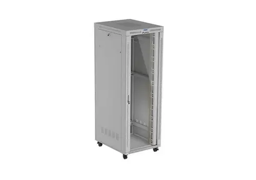 Комуникационен шкаф, Lanberg Rack Cabinet 19" Free-Standing 47U/800X1000 (FlAT Pack) With Glass Door LCD Grey V2 Комуникационен шкаф, Lanberg Rack Cabinet 19" Free-Standing 47U/800X1000 (FlAT Pack) With Glass Door LCD Grey V2