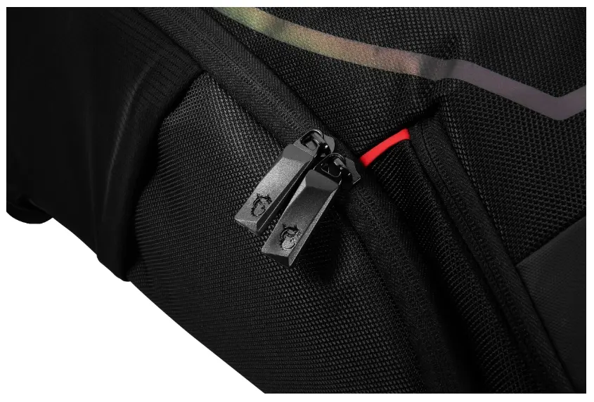 Раница, MSI Titan Gaming Backpack, Water resistant IPX-2, Padded mesh back panel, All laptop up to 18", 51 x 34 x 9cm - image 6