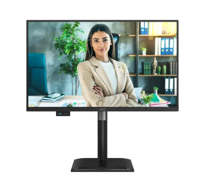 Монитор, AOC 24P4U, 23.8" IPS WLED, 1920x1080@120Hz, 4ms GtG, 300cd m/2, 1500:1, 20M:1, Adaptive Sync, Anti Blue Light, FlickerFree, 2Wx2, Tilt, Height Adjust, Pivot, Swivel, D-SUB, HDMI, DP, USB hub - image 4