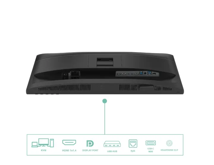 Монитор, AOC 24P4CV, 23.8" IPS WLED, 1920x1080@120Hz, 4ms GtG, 300cd m/2, 1500:1, 50M:1 DCR, Adaptive Sync, FlickerFree, Anti-Blue Light, 2Wx2, Tilt, Height Adjust, Pivot, Swivel, HDMI, DP, USB hub, RJ45 - image 3