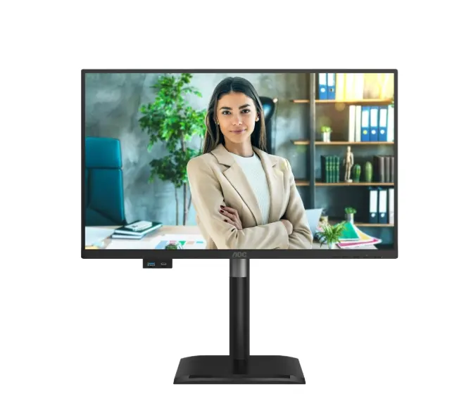 Монитор, AOC 24P4CV, 23.8" IPS WLED, 1920x1080@120Hz, 4ms GtG, 300cd m/2, 1500:1, 50M:1 DCR, Adaptive Sync, FlickerFree, Anti-Blue Light, 2Wx2, Tilt, Height Adjust, Pivot, Swivel, HDMI, DP, USB hub, RJ45 - image 5
