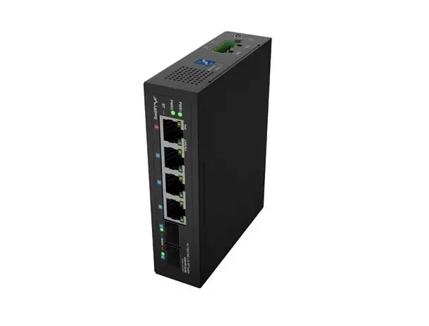 Комутатор, Lanberg Switch Light Industrial POE 1 x BT 3 x AT 2 x SFP DIN Unmanagment Gigabit Ethernet - image 5