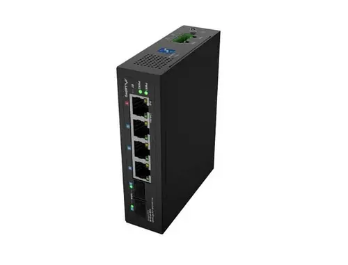 Комутатор, Lanberg Switch Light Industrial POE 1 x BT 3 x AT 2 x SFP DIN Unmanagment Gigabit Ethernet - image 5