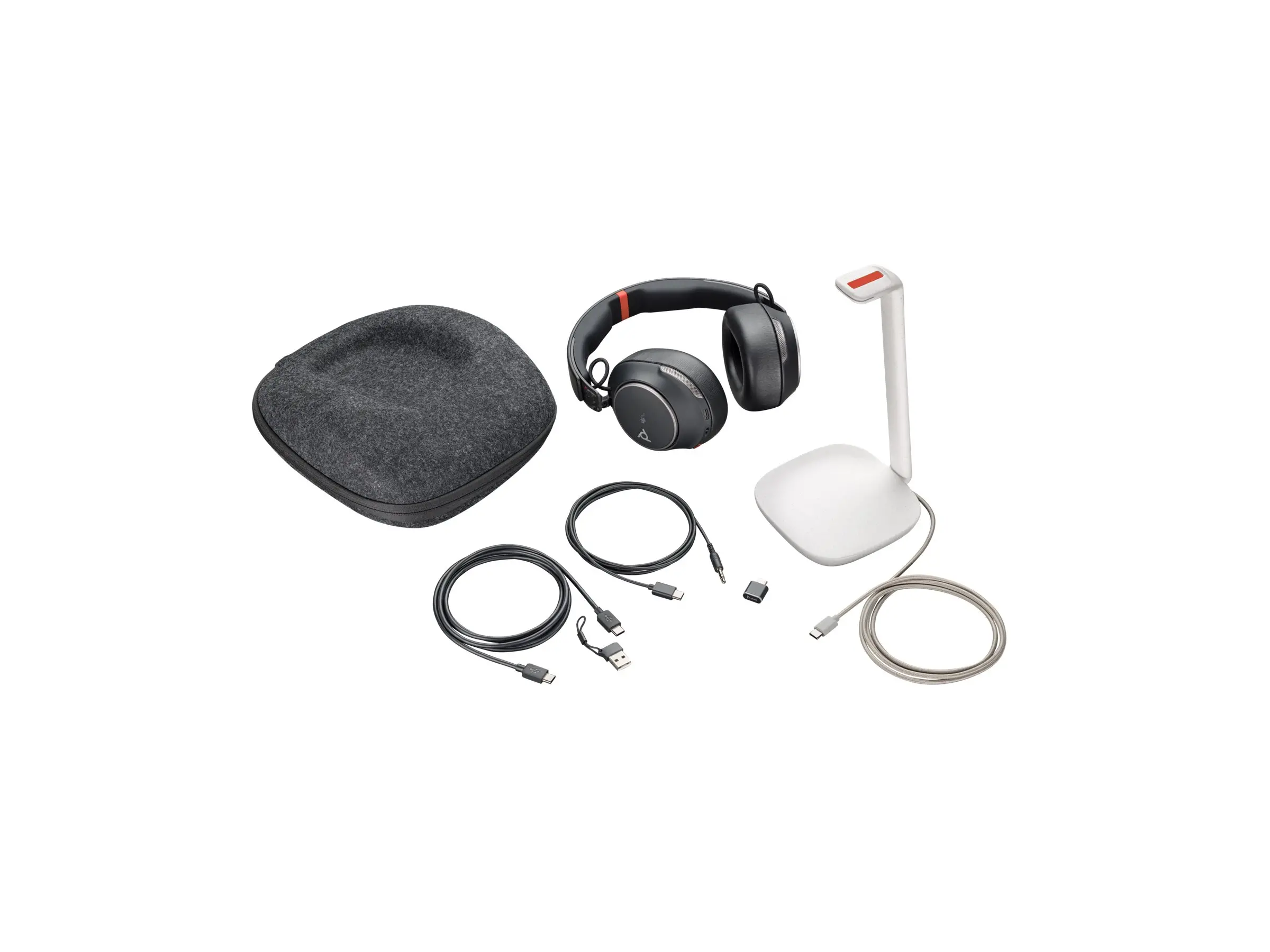 HP Poly Voyager Surround 85 UC Microsoft Teams Certified USB-C Headset +USB-C/A Adapter +Charging Stand - image 4