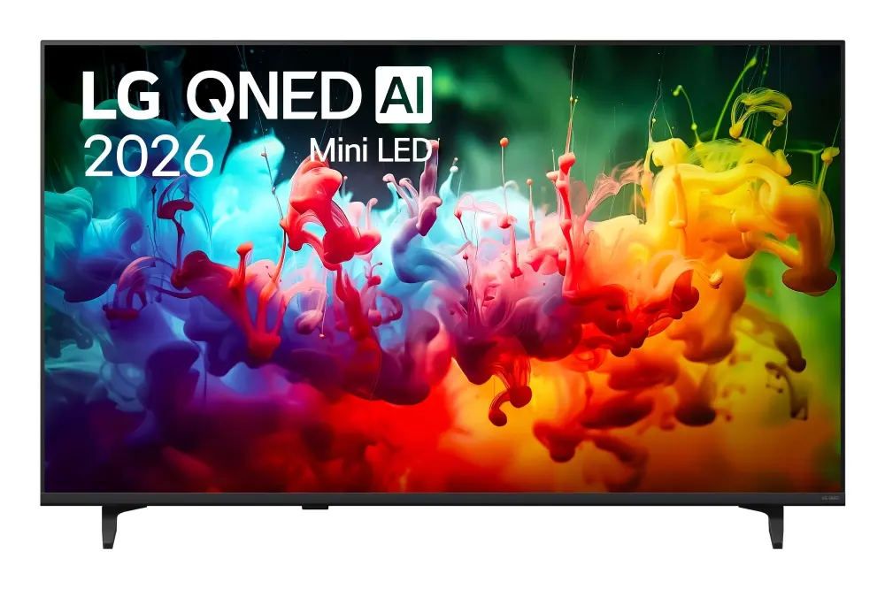 Телевизор, LG 43QNED70B3C, 43" 4K QNED MiniLED Smart TV, 3840x2160, DVB-T2/C/S2, Alpha 7 AI Processor, HDR10 / HLG, webOS 26 ThinQ, VRR / ALLM / HGiG, 4K Super Upscaling, WiFi 5, Bluetooth 5.3, AirPlay 2, LAN, CI, HDMI, AI Sound Pro, Google Cast, 2 pole Stand