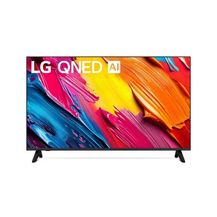 Телевизор, LG 43QNED70B3C, 43" 4K QNED MiniLED Smart TV, 3840x2160, DVB-T2/C/S2, Alpha 7 AI Processor, HDR10 / HLG, webOS 26 ThinQ, VRR / ALLM / HGiG, 4K Super Upscaling, WiFi 5, Bluetooth 5.3, AirPlay 2, LAN, CI, HDMI, AI Sound Pro, Google Cast, 2 pole Stand - image 1