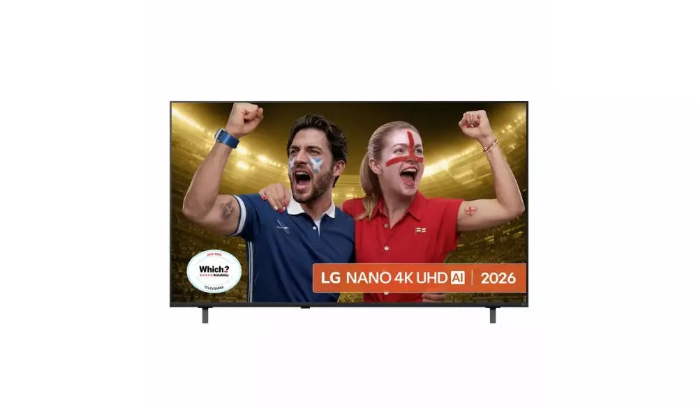 Телевизор, LG 65NU8E0B3LA, 65" 4K HDR UHD, 3840x2160, DVB-T2/C/S2, AI Alpha 7, HDR 10, webOS 26, ThinQ AI, VRR, ALLM, HGiG, WiFi, Clear Voice, 4K Super Upscaling, Bluetooth 5.3, Hdmi e-ARC , CI, LAN, AirPlay2, AI Sound Pro, Google Cast, 2 Pole stand, Black