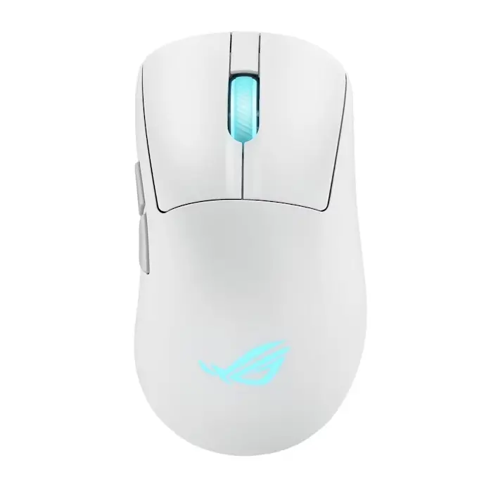 Мишка, Asus ROG Keris II Origin Wireless Gaming Mouse, 65g Lightweight, Ergonomic, Push-Fit Switch Socket, 42K Optical Sensor, ROG Micro Switch II, ROG Omni Receiver, 5 Programmable Buttons, Moonlight Whit