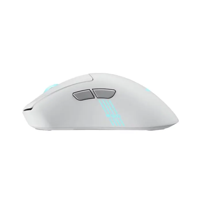 Мишка, Asus ROG Keris II Origin Wireless Gaming Mouse, 65g Lightweight, Ergonomic, Push-Fit Switch Socket, 42K Optical Sensor, ROG Micro Switch II, ROG Omni Receiver, 5 Programmable Buttons, Moonlight Whit - image 2