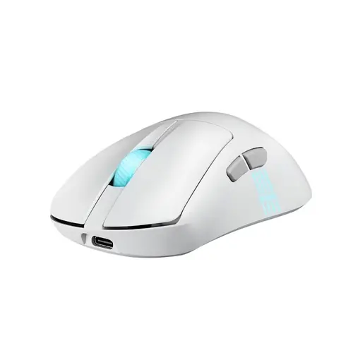 Мишка, Asus ROG Keris II Origin Wireless Gaming Mouse, 65g Lightweight, Ergonomic, Push-Fit Switch Socket, 42K Optical Sensor, ROG Micro Switch II, ROG Omni Receiver, 5 Programmable Buttons, Moonlight Whit - image 5