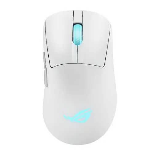 Мишка, Asus ROG Keris II Origin Wireless Gaming Mouse, 65g Lightweight, Ergonomic, Push-Fit Switch Socket, 42K Optical Sensor, ROG Micro Switch II, ROG Omni Receiver, 5 Programmable Buttons, Moonlight Whit