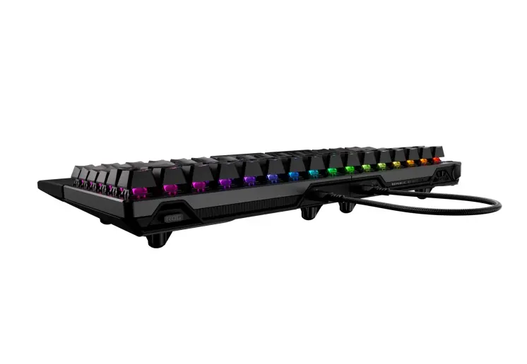 Клавиатура, Asus ROG Falcata keyboard Gaming USB + RF Wireless + Bluetooth Black - image 4