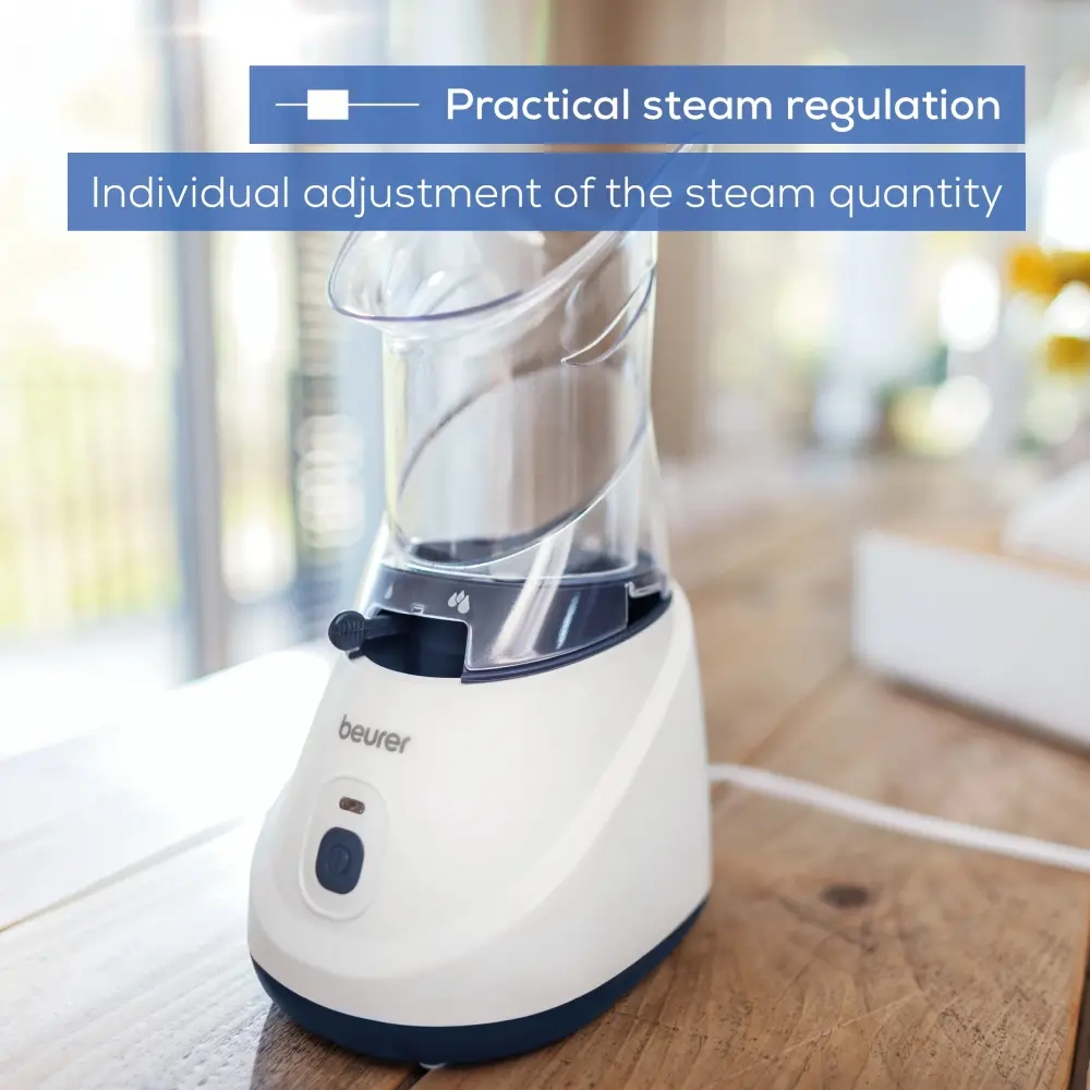 Парен изпарител, Beurer SI 31 Steam vaporizer, LED indicator; Quiet operation; Steam regulation; Ready to use in 3- 5 min; Saline solution and essential oils - image 2