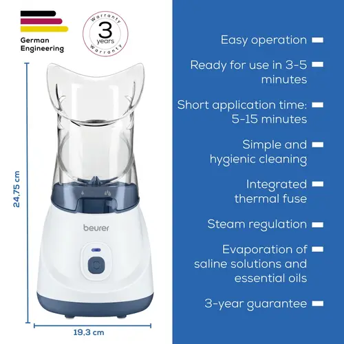 Парен изпарител, Beurer SI 31 Steam vaporiser - image 3