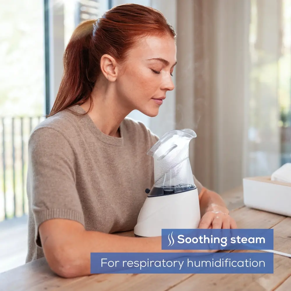 Парен изпарител, Beurer SI 31 Steam vaporizer, LED indicator; Quiet operation; Steam regulation; Ready to use in 3- 5 min; Saline solution and essential oils - image 4