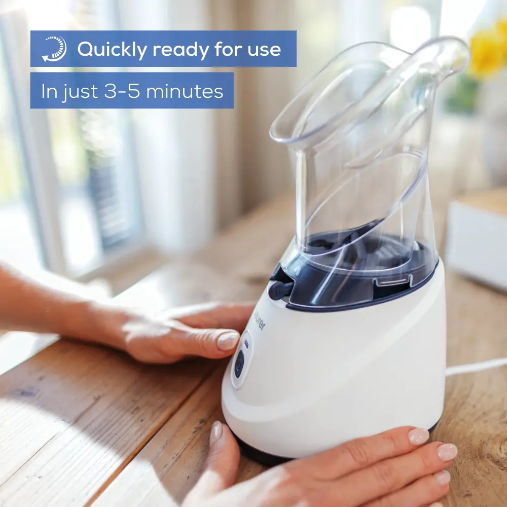 Парен изпарител, Beurer SI 31 Steam vaporizer, LED indicator; Quiet operation; Steam regulation; Ready to use in 3- 5 min; Saline solution and essential oils - image 5