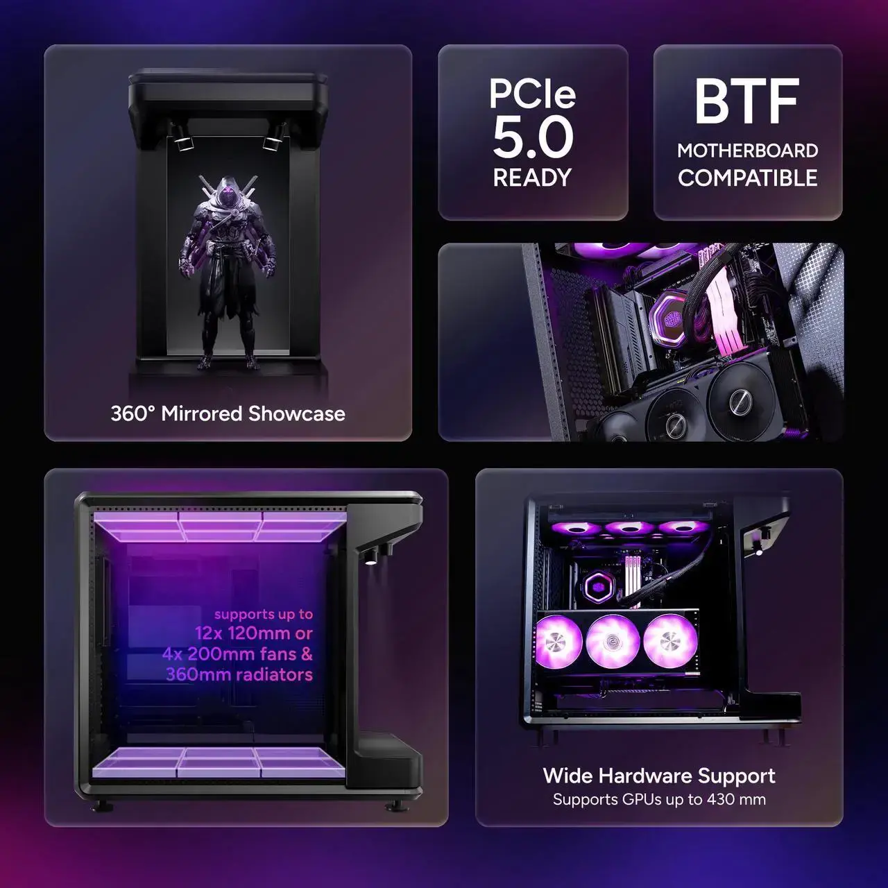 Кутия Cooler Master MasterFrame 360 Mirror Stage - image 6