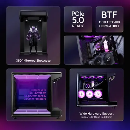 Кутия Cooler Master MasterFrame 360 Mirror Stage - image 6