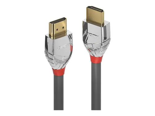 КАБЕЛ HDMI LINDY - HDMI cable with Ethernet - High Speed HDMI Cable - Cromo Line - 5,0 m - Grey - PN 37874