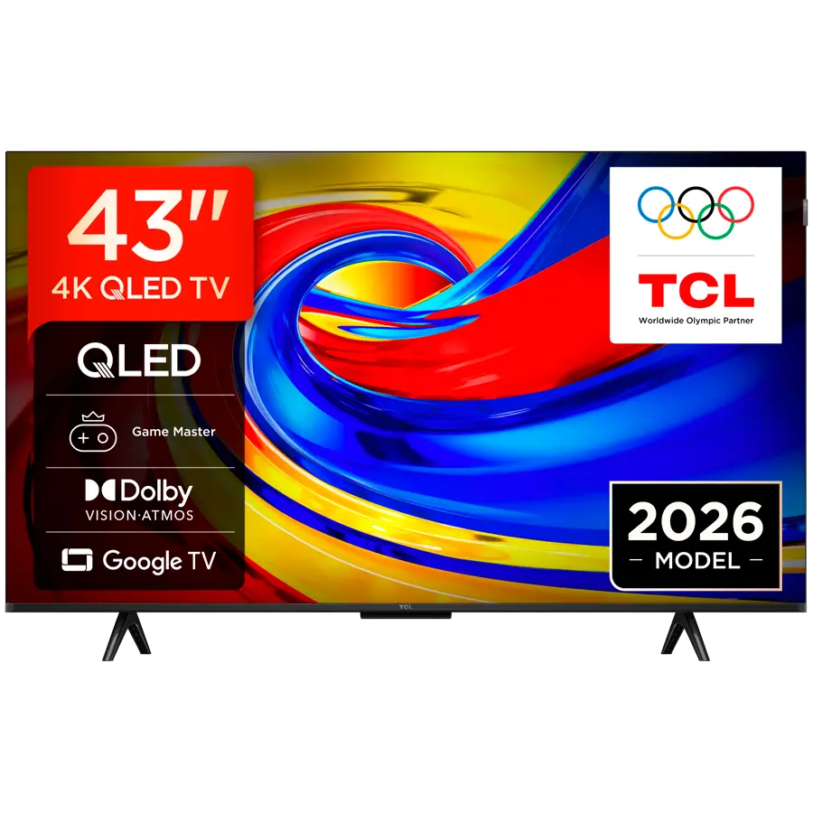 TCL 43P7L 43'' 4K HDR Dolby Vision, HDR10+ Built-in 2.4/5GHz Wi-Fi, MIMO DVB-C Pan EU