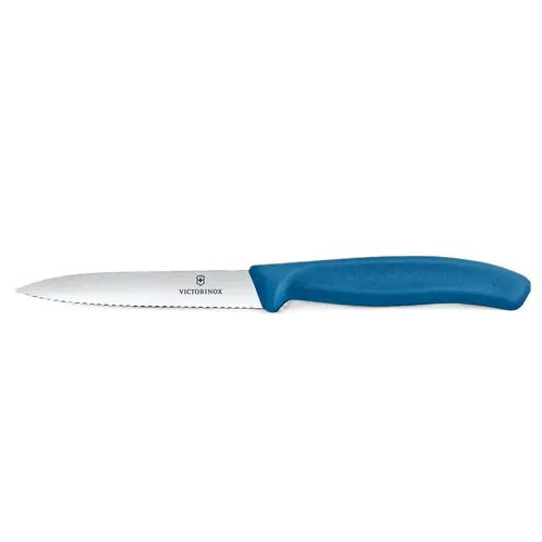 Cuțit pentru fructe Swiss Classic 10cm, zimțat, albastru - 1