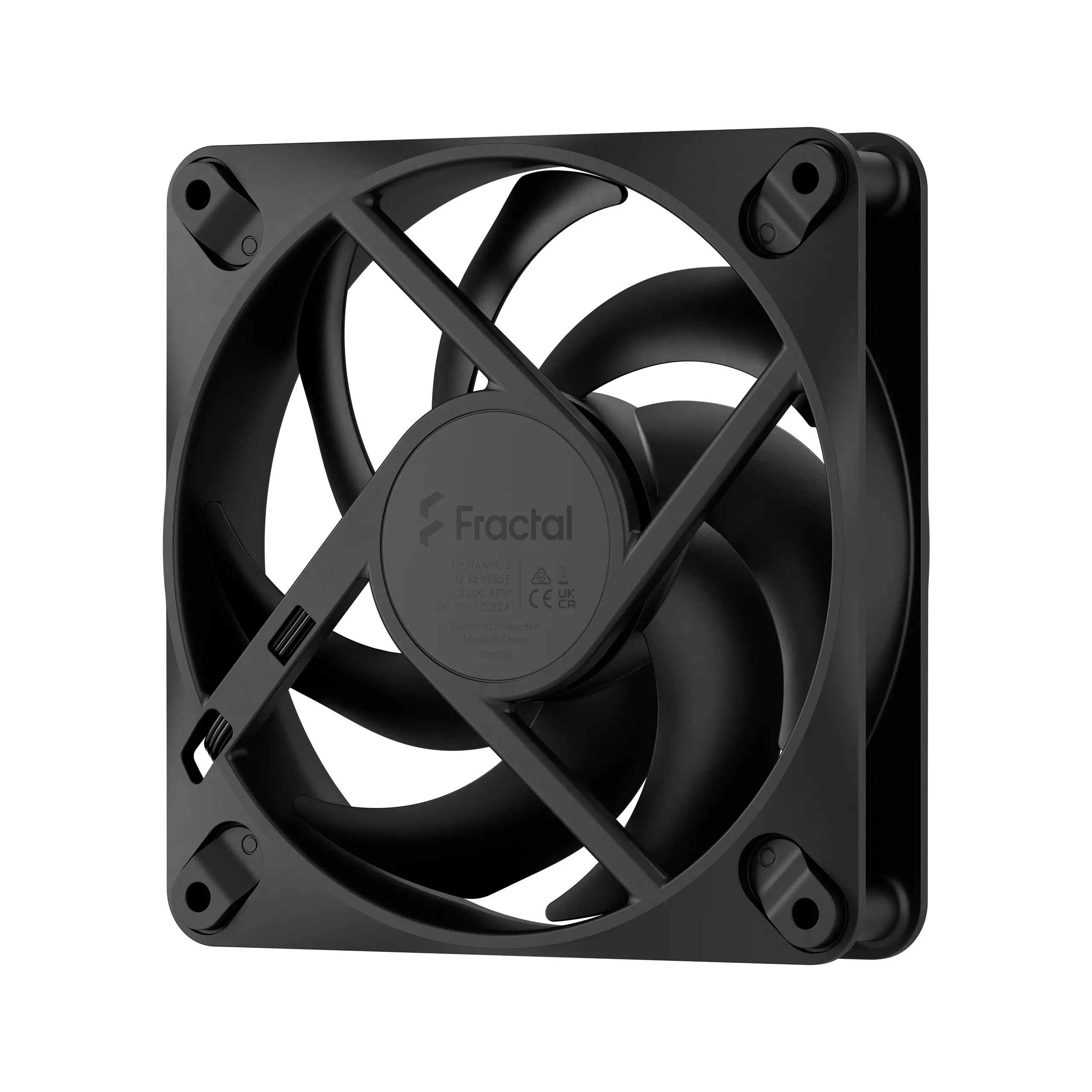 Вентилатор, FRACTAL DESIGN FD 120MM DYNAMIC3 REVERS BLACK - image 2