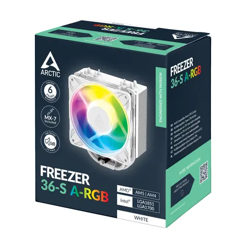 Охладител за процесор ARCTIC Freezer 36-S A-RGB White - ACFRE00199A - image 8