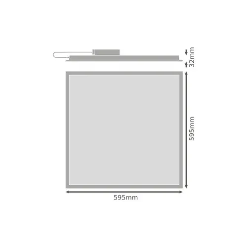 LED ОСВЕТИТЕЛНО ТЯЛО PL ECO 600 UGR 19 E 36W 865 U19 LEDVANCE - image 2