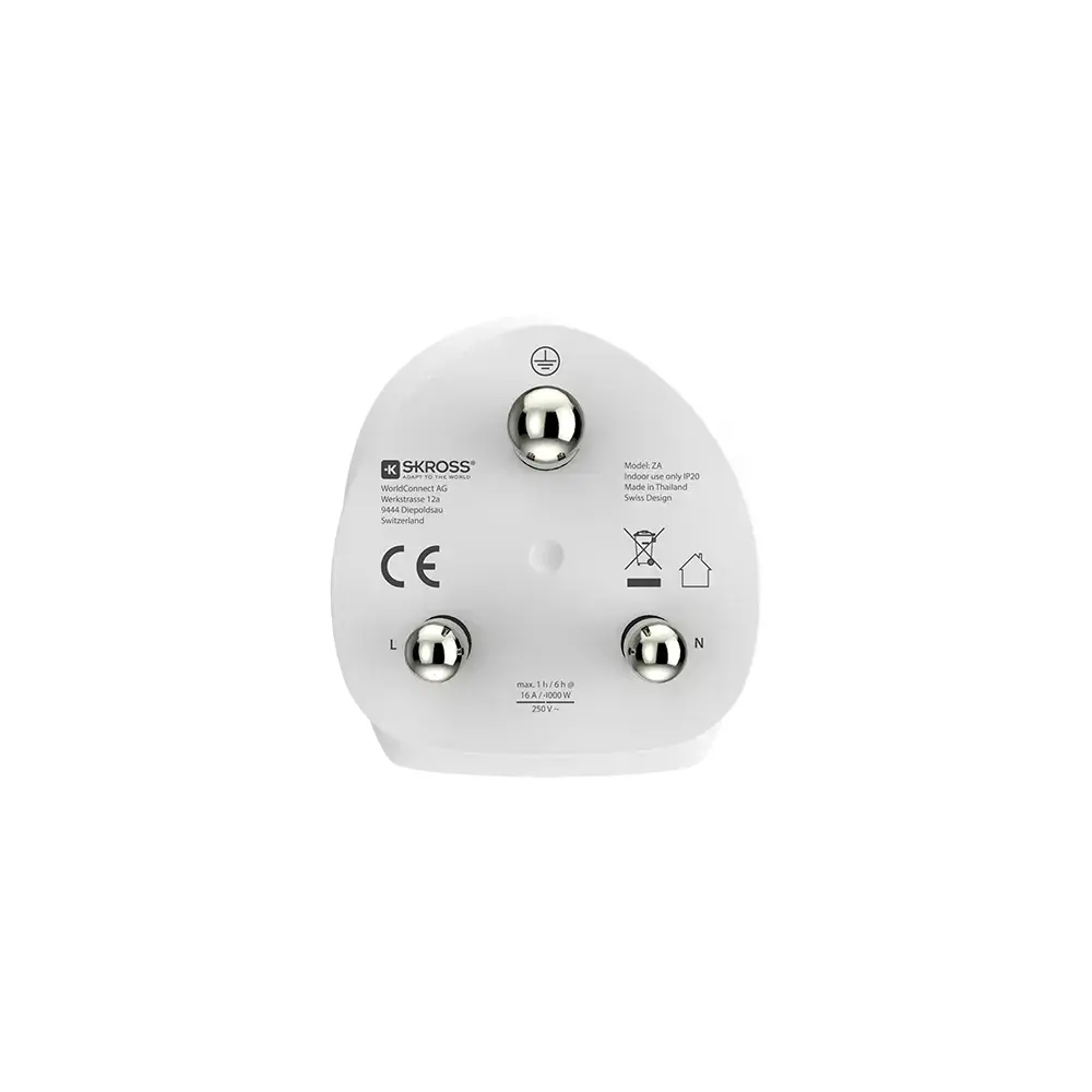 Skross адаптер 220V EU към South Africa - image 2