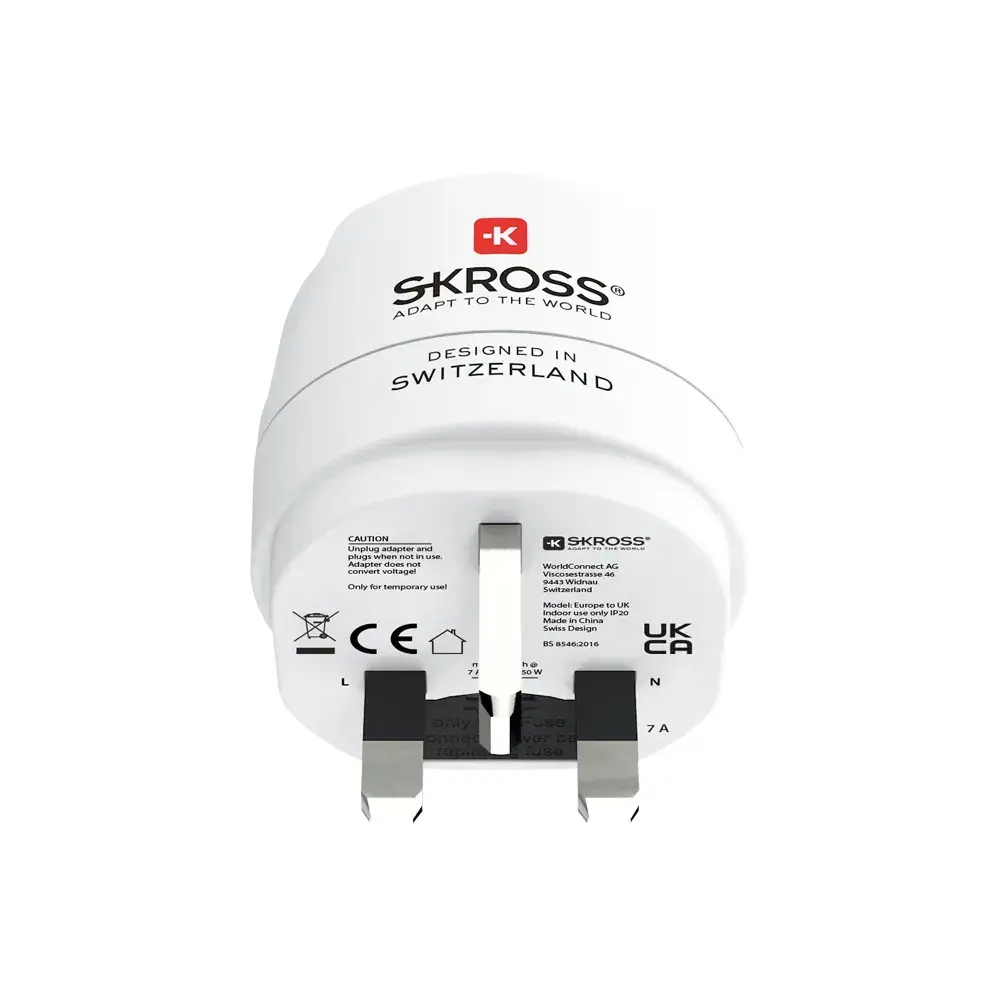 Skross адаптер 220V EU към UK - image 6