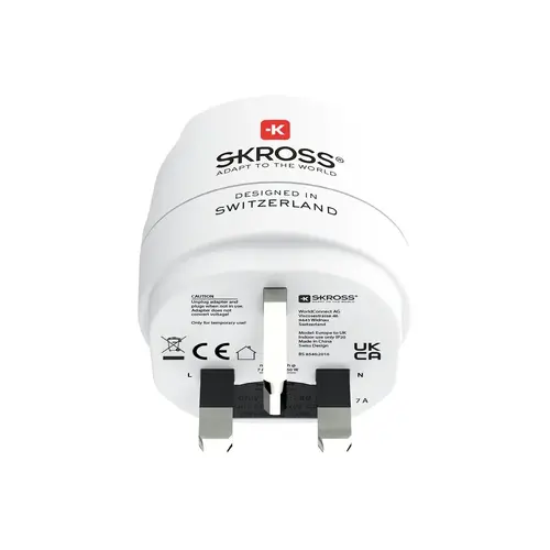 Skross адаптер 220V EU към UK - image 6