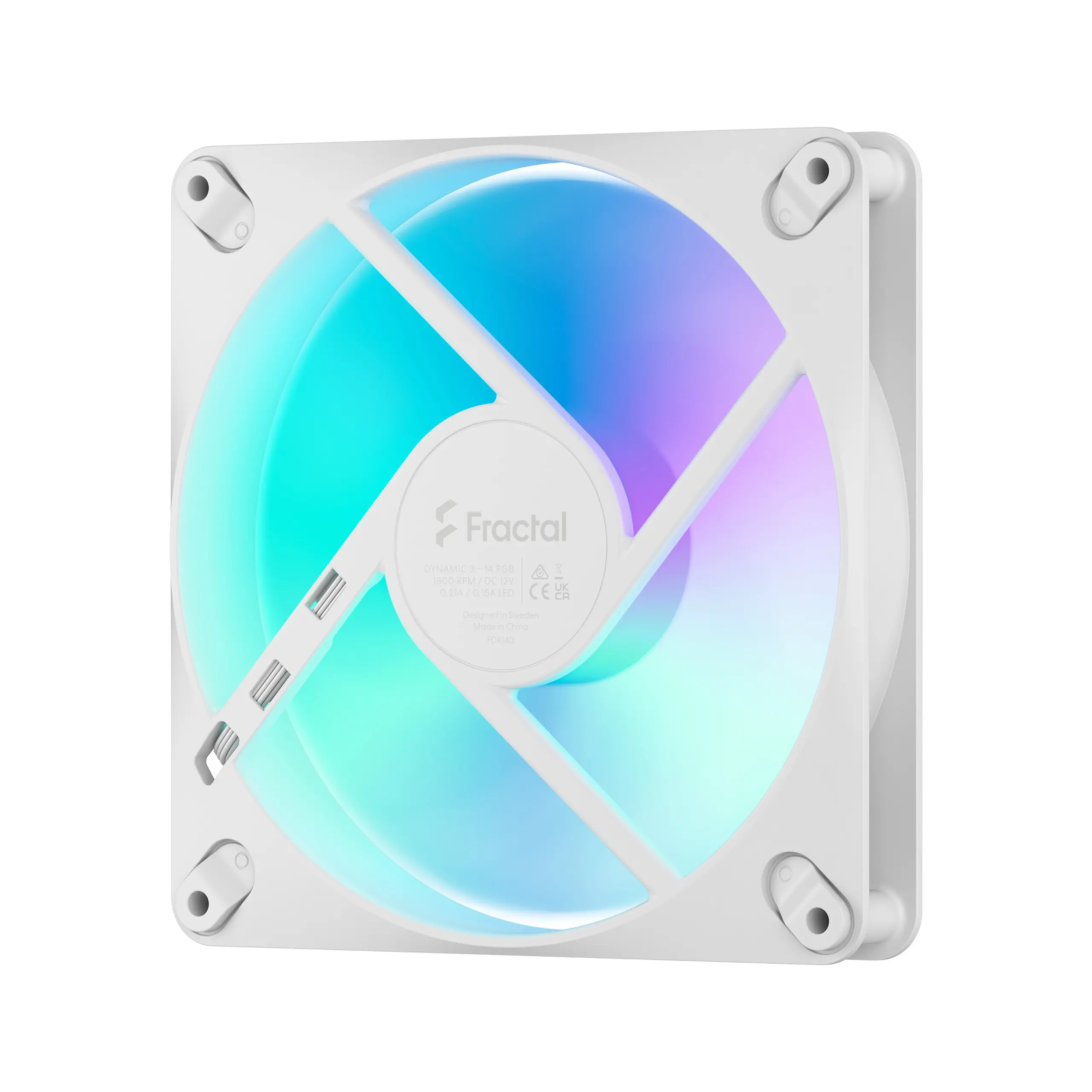 Вентилатор, FRACTAL DESIGN FD 140MM DYNAM3 RGB WHITE - image 3