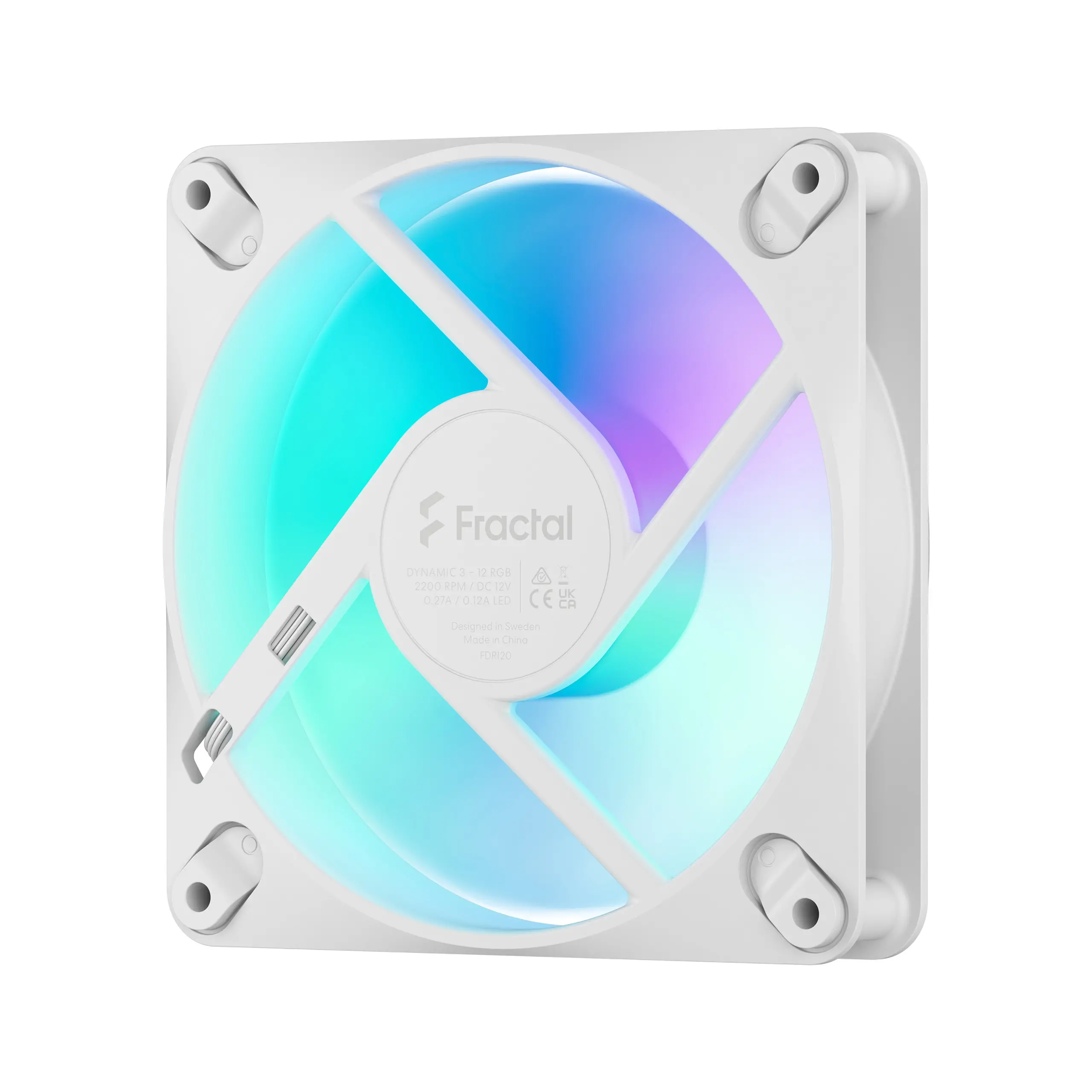 Вентилатор, FRACTAL DESIGN FD 120MM DYNAM3 RGB WHITE - image 3