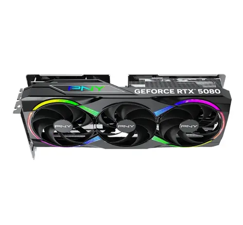 Видео карта, PNY GeForce RTX 5080 16GB ARGB Triple Fan OC - image 5