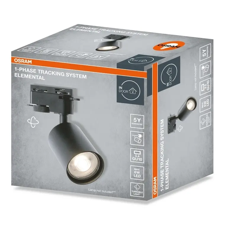 LED СПОТ ЗА РЕЛСА 1PHASE TRACKING SPOT ETERNAL GU10 BLACK LEDVANCE - image 1