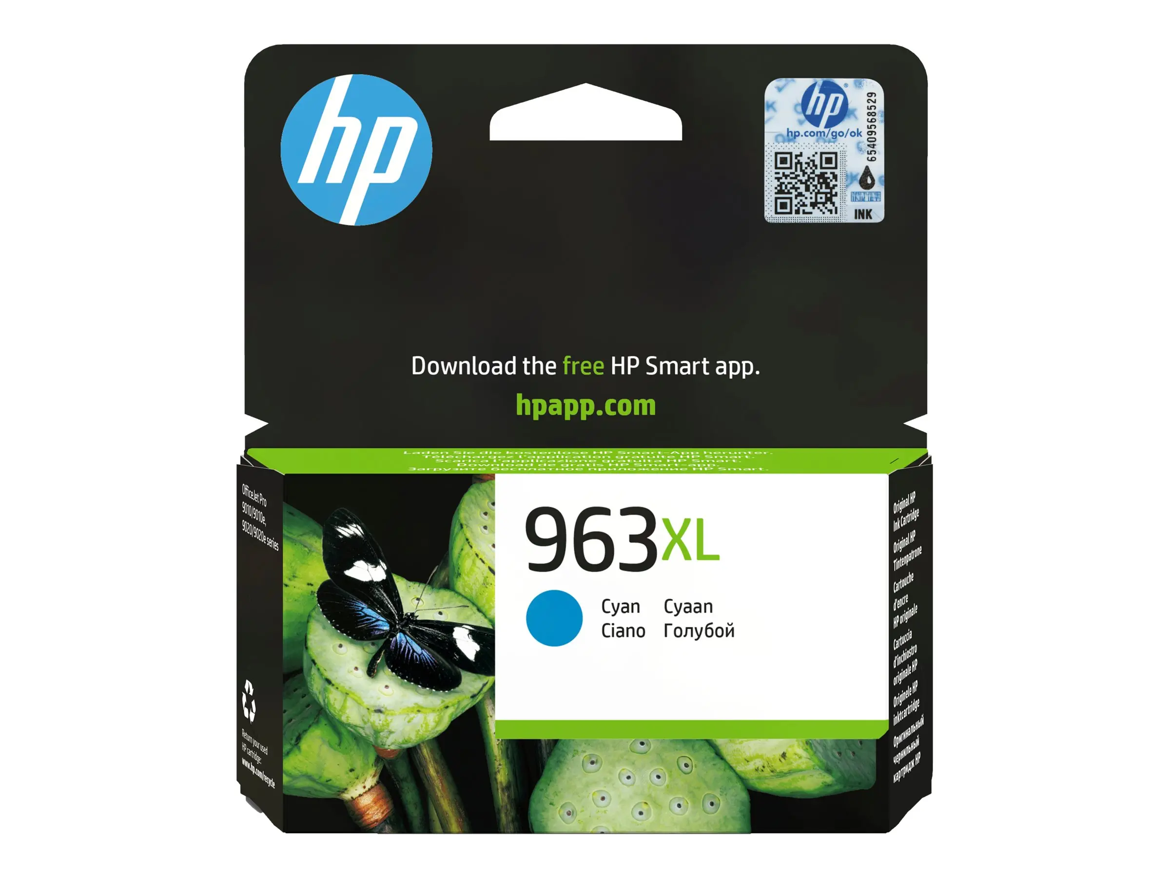 HP 963XL Κασέτα μελανιού Original Κυανό Υψηλής απόδοσης
