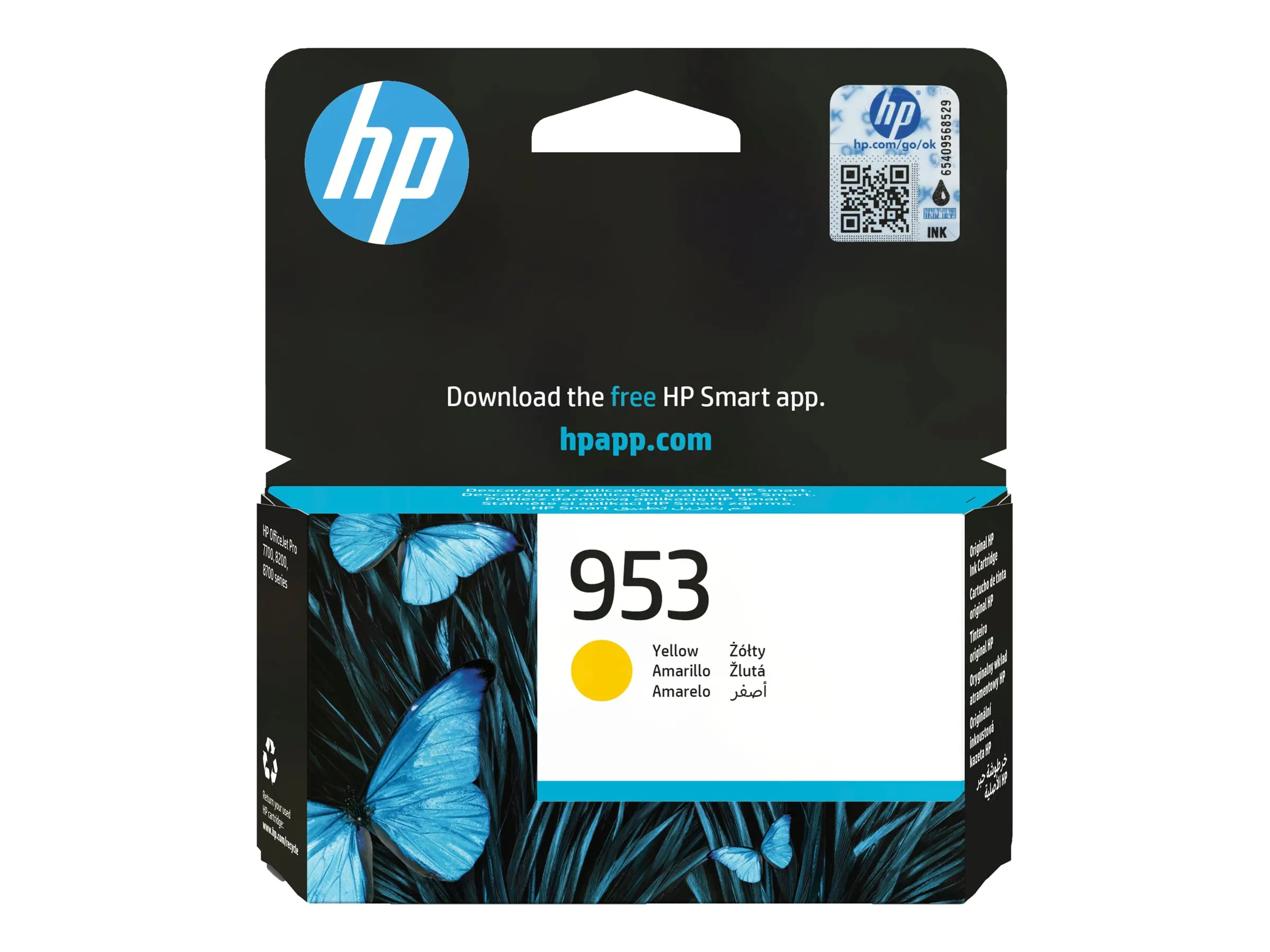 HP 953 Γνήσιο μελάνι κίτρινο