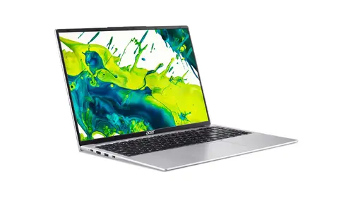 Лаптоп, Acer Aspire Lite 16, AL16-54P-54YH, Intel Core 5 120U (up to 5.00GHz, 12MB), 16" WUXGA (1920x1200) IPS, 16GB DDR5, 512GB PCIe NVMe SSD, Intel UHD Graphics, HD Cam, WiFi 6ax, BT 5.1, No OS, Light Silver - image 1