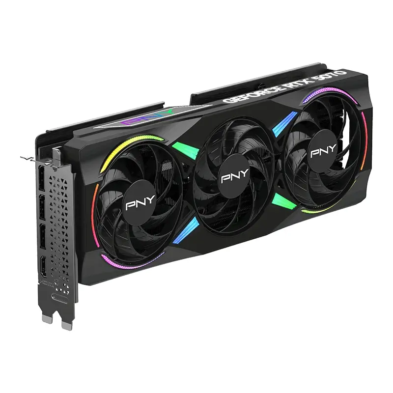 Видео карта, PNY GeForce RTX 5070 12GB GDDR7 OC EPIC-X RGB Triple Fan - image 3