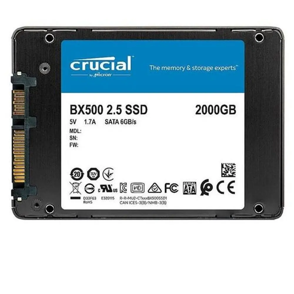 SSD Crucial BX500 2TB 3D NAND SATA 2.5-inch - image 1