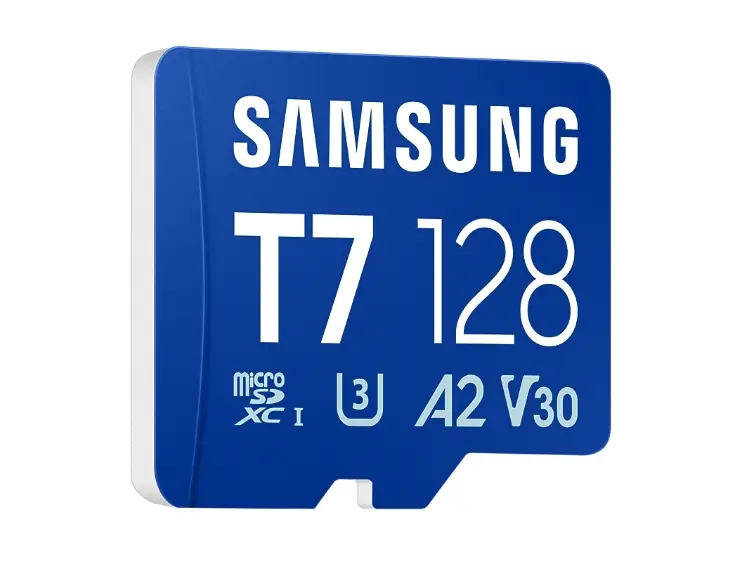 Памет, Samsung 128GB micro SD Card T7 UHS-I Transfer Speed up to 170MB/s Class 10 U3 V30 A2 - image 2