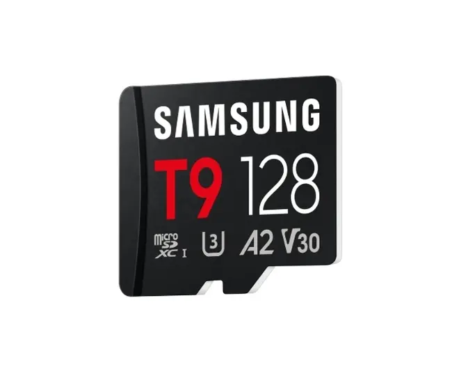 Памет, Samsung 128GB micro SD Card T9 UHS-I Read 200MB/s - Write 130MB/s Class 10 U3 V30 A2 - image 1