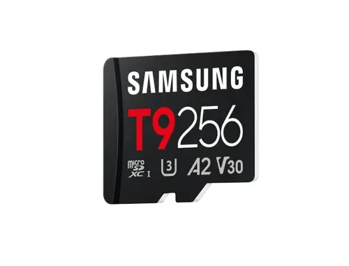 Памет, Samsung 256GB micro SD Card T9 UHS-I Read 200MB/s - Write 130MB/s Class 10 U3 V30 A2 - image 1