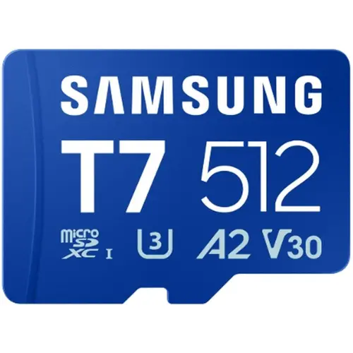 Μνήμη, Samsung 512GB κάρτα micro SD T7 UHS-I ταχύτητα μεταφοράς έως 170MB/s Class 10 U3 V30 A2 - 1