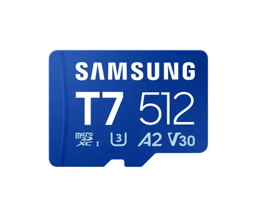 Памет, Samsung 512GB micro SD Card T7 UHS-I Transfer Speed up to 170MB/s Class 10 U3 V30 A2