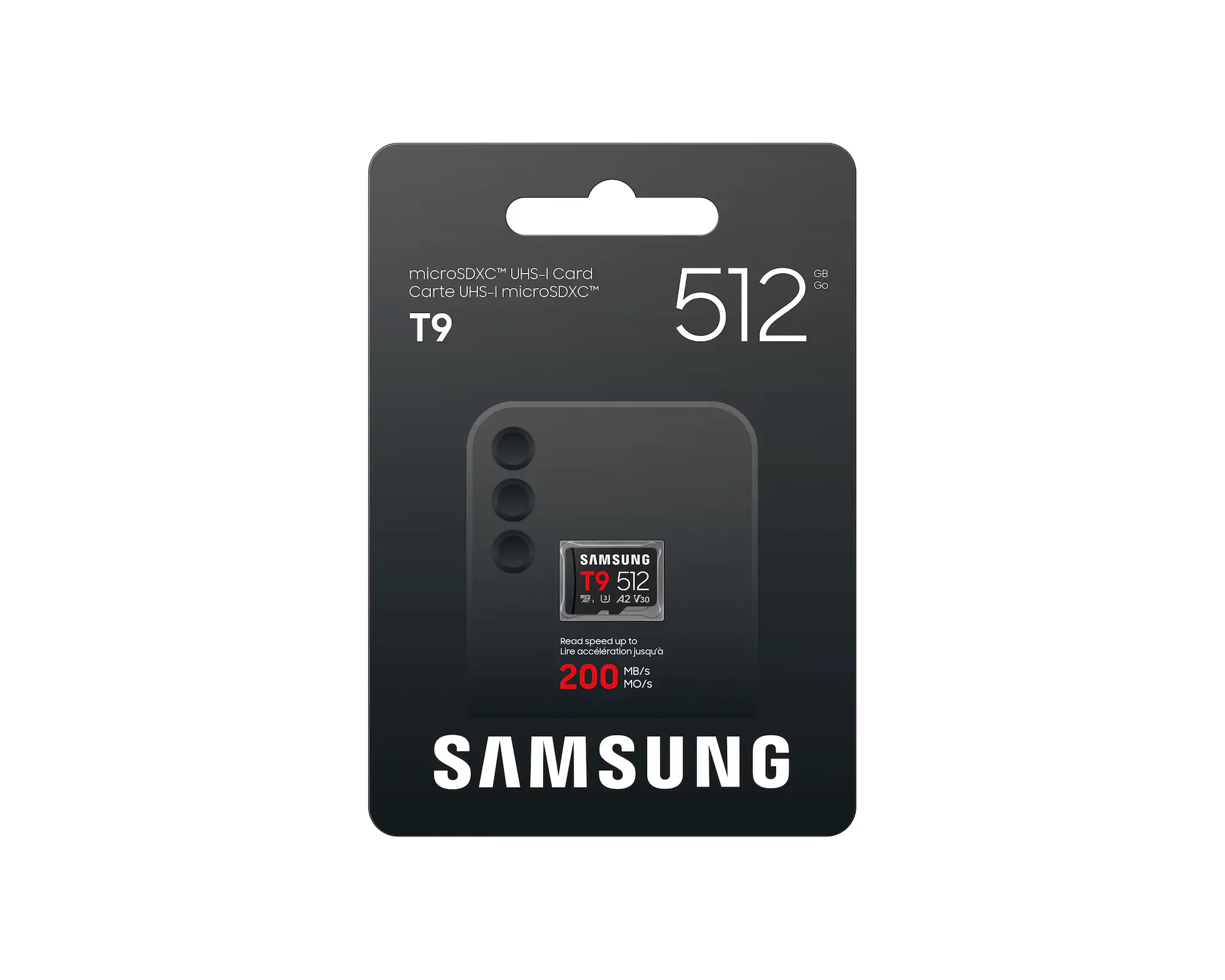 Памет, Samsung 512GB micro SD Card T9 UHS-I Read 200MB/s - Write 130MB/s Class 10 U3 V30 A2 - image 2