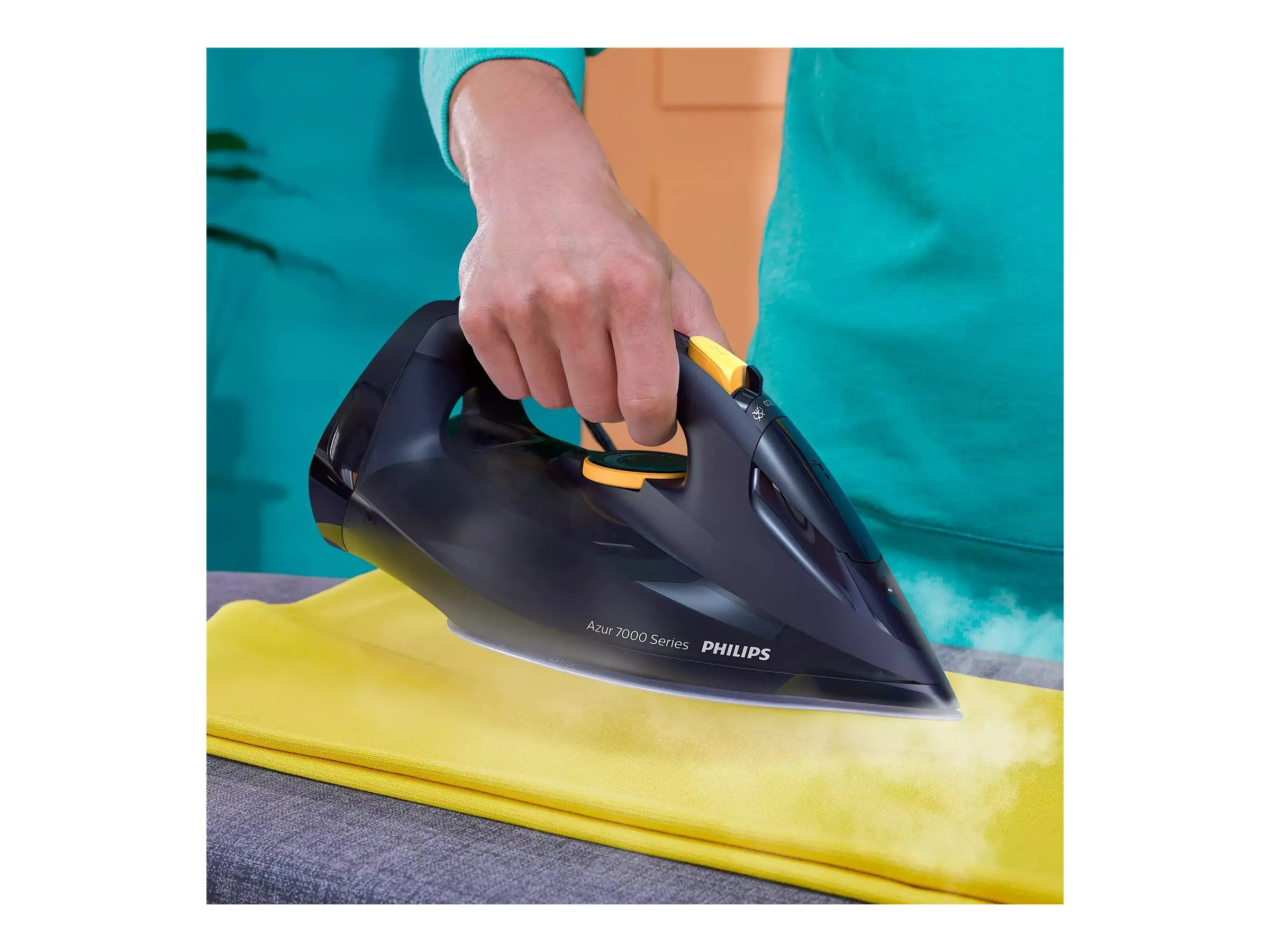 PHILIPS Парна Ютия Series 7000 3000W 55g/min 250g steam boost SteamGlide Elite dark blue - image 2